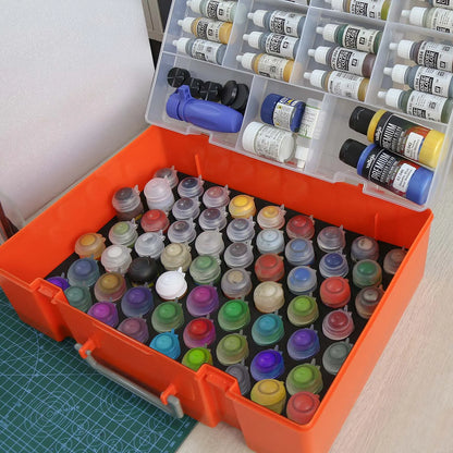 Dual-layer Model Paint Storage Case